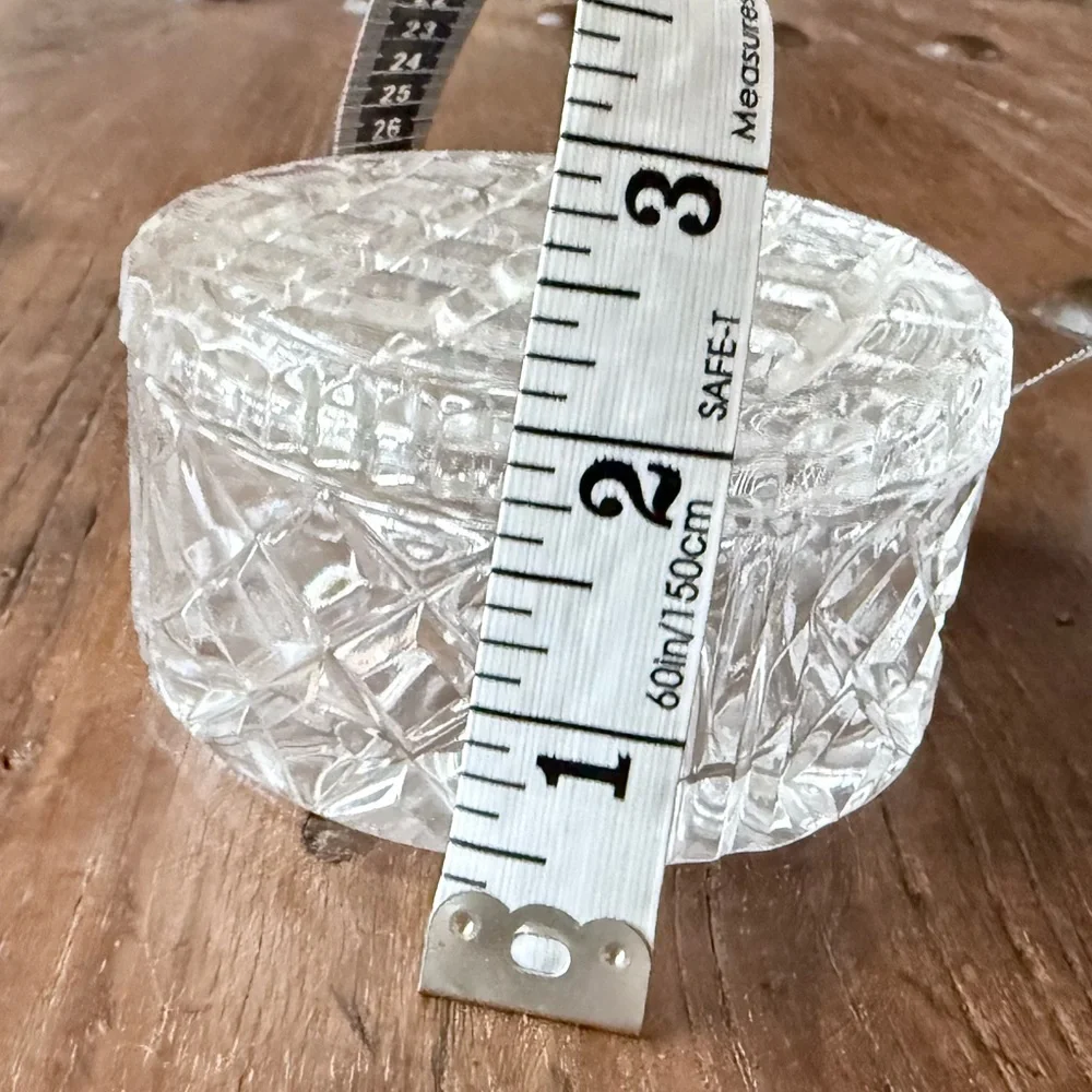 Vintage Crystal jewelry trinket box nachtmann, Bavaria w. Germany mid-1980s